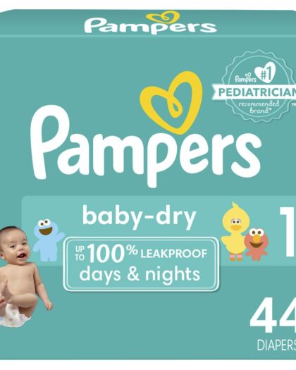 Pampers Baby Dry - Pañales Etapa 1, 88 piezas (Pack of 2). Para bebés de 4 a 6 kg.