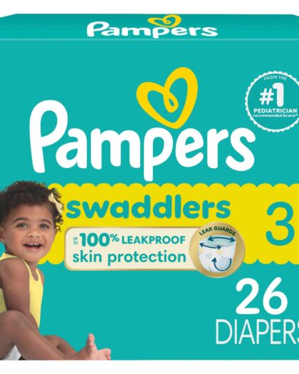 Pampers Swaddlers Pañales Etapa 3, 26 Piezas. Para bebés de 7 a 13 kg.