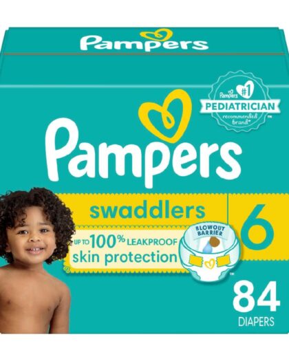 Pampers Swaddlers Pañales Etapa 6, 84 Piezas (+16 kg)