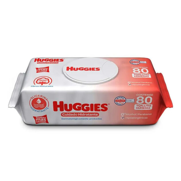 Toallitas húmedas para bebé Huggies Cuidado Hidratante 80 piezas