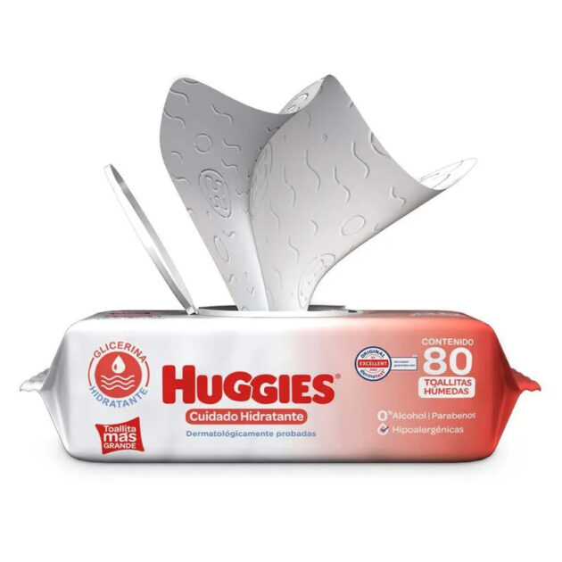 Toallitas húmedas para bebé Huggies Cuidado Hidratante 80 piezas - Image 2