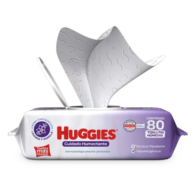 Toallitas Húmedas para Bebé Huggies Cuidado Relajante, 80 Piezas - Image 2