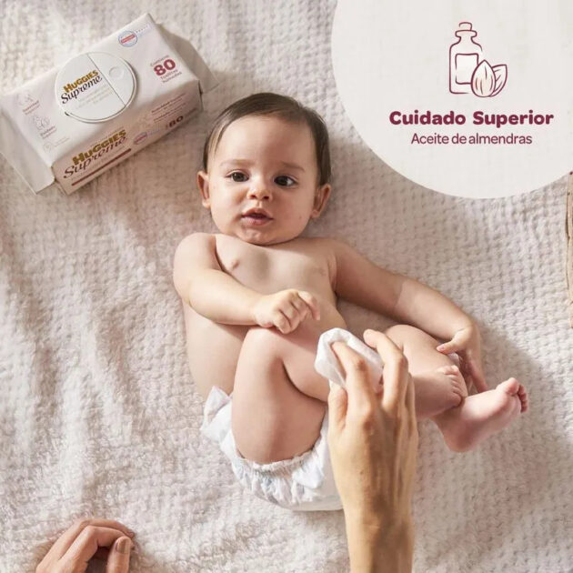 Toallitas Húmedas para Bebé Huggies Supreme 80 Toallitas - Image 2