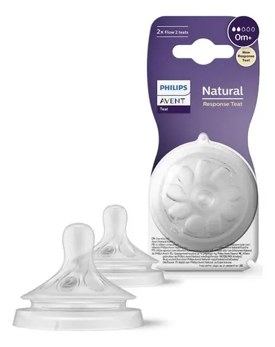 Chupón Tetina P/ Mamila Flujo #2 Philips Avent Bebé Paq 4 Pz
