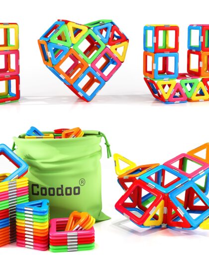 Bloques Magnéticos Educativos para Niños +3 Años – Set de Construcción STEM