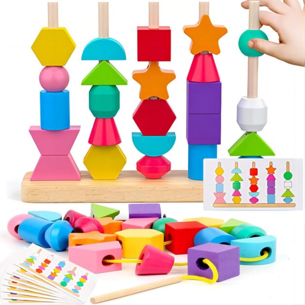 Juguete Montessori de Clasificación y Apilamiento KOUQIYA - Image 2