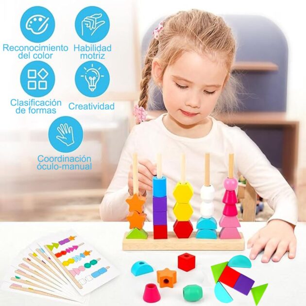 Juguete Montessori de Clasificación y Apilamiento KOUQIYA - Image 5