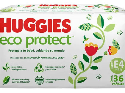 Pañales Huggies Eco Protect Etapa 4 Unisex 36 Piezas