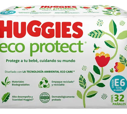 Pañales Huggies Eco Protect Etapa 6 Unisex – paquete de 32 piezas